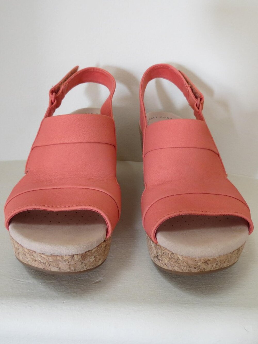 Clarks Annadel Wedge Sandal, Orange, Size 6.5